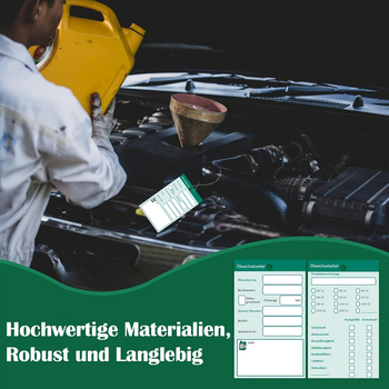 Закачваща етикета за подаръчно опаковане на занаяти със повторно използваеми инструкции за смяна на масло (имитационна кожа фланела)