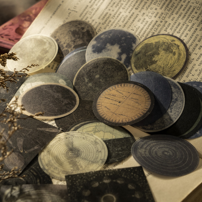 Time Collection Series - A good day Washi lipdukai dienoraščiui, japonų popierius, spauda, retro gėlių motyvas