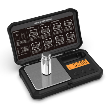 Juvelyrinių dirbinių svarstyklės S004, talpa 200 g, tikslumas 0.01 g, kompaktiškos elektroninės svarstyklės, palaiko g/oz/lb, maitinamos 2× AAA