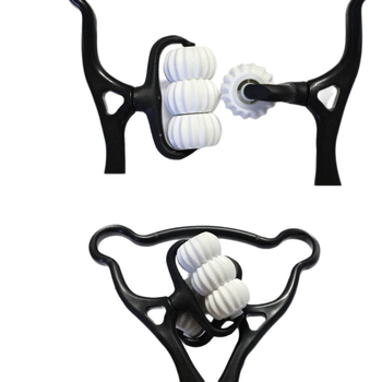 Masaj manual pentru gât – Multifuncțional, relaxare a meridianelor, 3 capete rotunde, viteză reglabilă, potrivit pentru gât și picioare