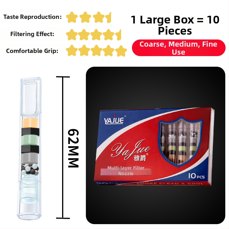 Forten vienkartinis cigarečių laikiklis su kelių filtrų sistema, trijų pakopų filtravimas (storasis, vidutinis, plonas), Zhejiang kilmė