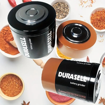 Baterijos formos tabako malūnėlis, cinko lydinys, 3 sluoksniai