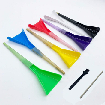 Piltuvas konusiniam popieriaus vamzdeliui, skirtas ritinės pakuotei