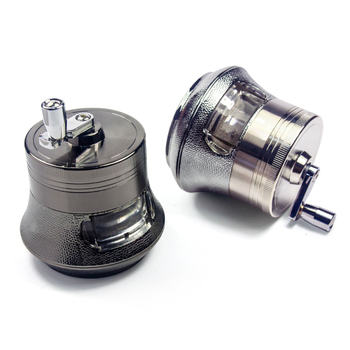 Somgar Cinko lydinio rankinis tabako malūnėlis, didelė talpa, 4 sluoksniai su stalčiumi