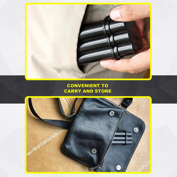 Plastinis integruotas cigarečių dėklas su flip-top dangteliu, keturios angos ir degiklio saugykla