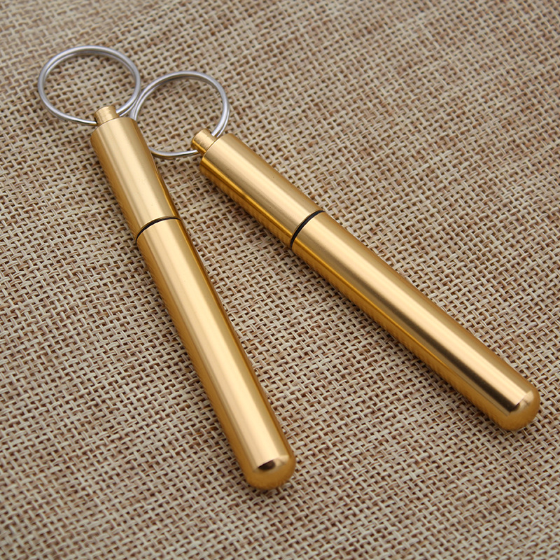 Sticluță rotundă pentru medicamente din aliaj de aluminiu, capac etanș impermeabil, mini etui chei și prim ajutor (Modelul 1086)