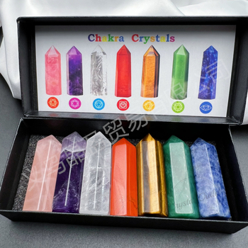 Kristāla kolonna ar sešstūrīgu formu un vienu galu — DIY komplekts kastē