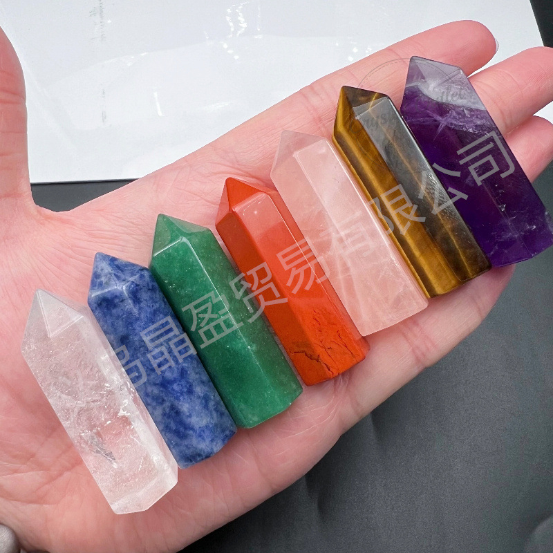 Kristāla kolonna ar sešstūrīgu formu un vienu galu — DIY komplekts kastē