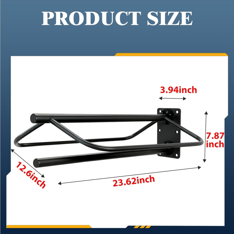 Kovanotos geležies sedlo laikiklis, sunkiasvoris sieninis laikiklis, Master Qin, žemos anglies plieno, pritaikoma apdaila