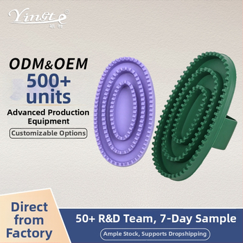 Arklių priežiūros šepetys su vonios šepetėliu ir masažinėmis pirštinėmis, universalus naudojimas, prekinis ženklas yingte, pakuotė 100