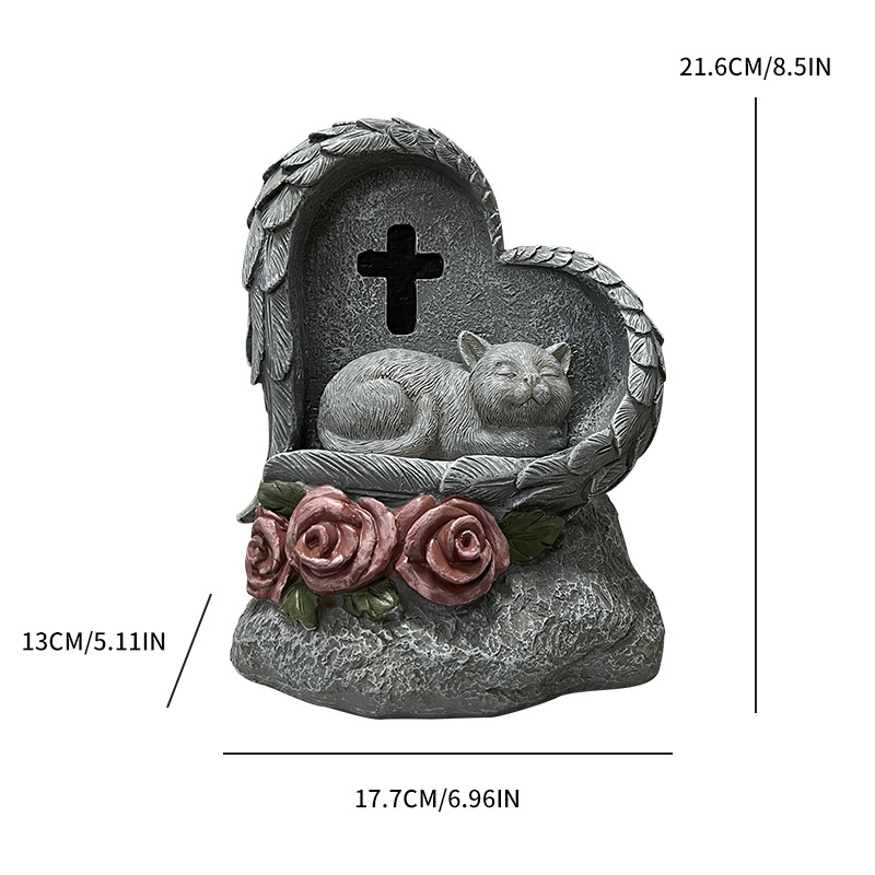 Μνημείο για κατοικίδια – εξωτερική διακόσμηση κήπου από ρητίνη, κατασκευή ημιχειροποίητη και ημιμηχανοποιημένη