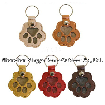 Nahast lemmiklooma käpa võtmehoidja, jaapani stiilis, ideaalne ettevõtte kingitus.