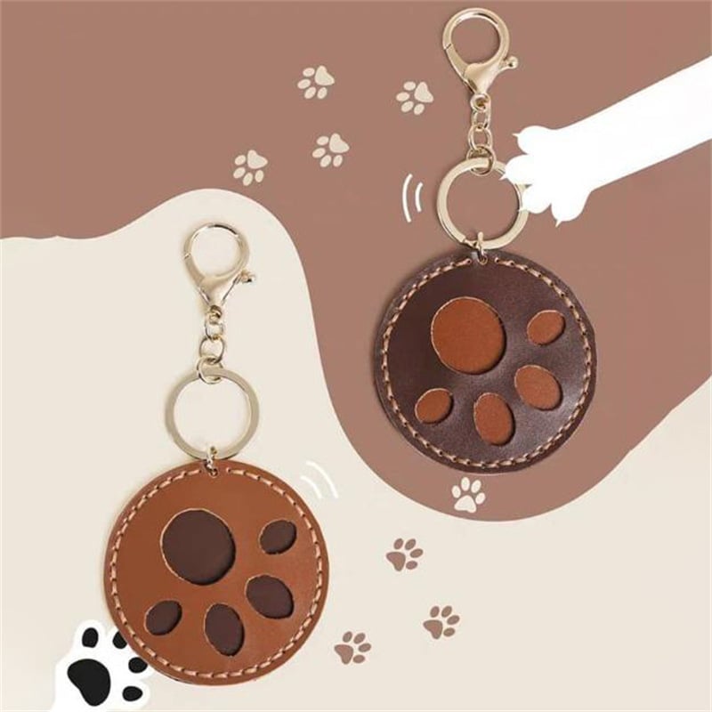 Δερμάτινο κλειδοθύκης με πατουσάκι κατοικίδιου, ιαπωνικού στυλ, ιδανικό επιχειρηματικό δώρο.