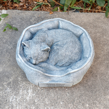 Golden Torch μνημειακή φιγούρα γατάκι από ρητίνη για εξωτερικό κήπο, αγροτικό στυλ, χειροποίητο από ρητίνη