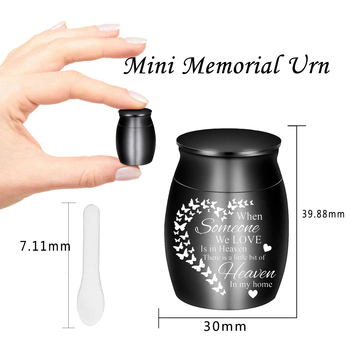 Kremavimo urnai gyvūnėliui su nuimamtu dangteliu, nerūdijančio plieno, Korėjos stiliaus, rankų darbo ir mechaninės apdailos