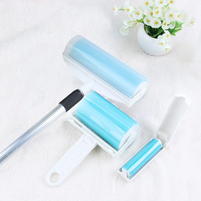 Plastmasas daudzfunkcionālais drēbju lintu rullis – lipīgais matu noņēmējs, mūsdienīgs minimālisma stils, materiāls: plastmasa, kategorija: matu noņemšanas rullis, ieviests 2014. gadā