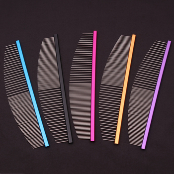 Šunims skirta nerūdijančio plieno gyvūnų šukos — plaukų iššukavimas, tarptautinis eksportas išskirtinis