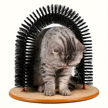 Katės arkos formos savarankiškas šepetėlis plaukų šalinimui (ABS derva); skirtas šunims