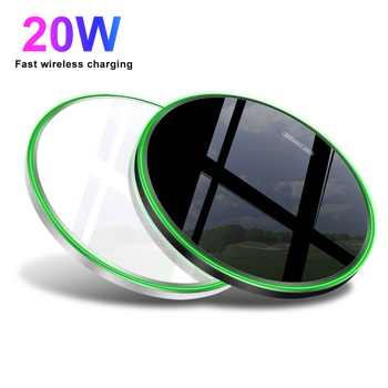 20W metalinis belaidis įkroviklis su veidrodine danga (QC3.0, Type-C)