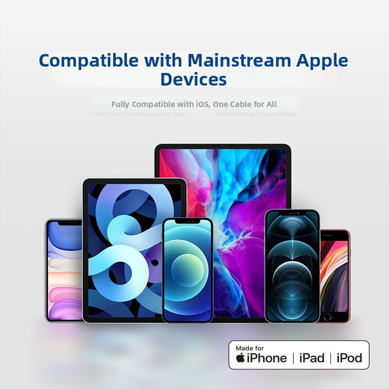 ZMI USB-C į Lightning kabelis su MFI sertifikatu, PD greitas įkrovimas, silikoninis kabelis