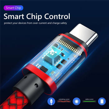 Dragon-Scale greito įkrovimo duomenų kabelis USB-C / Micro USB, aliuminio lydinys, 5V 3A, duomenų perdavimas