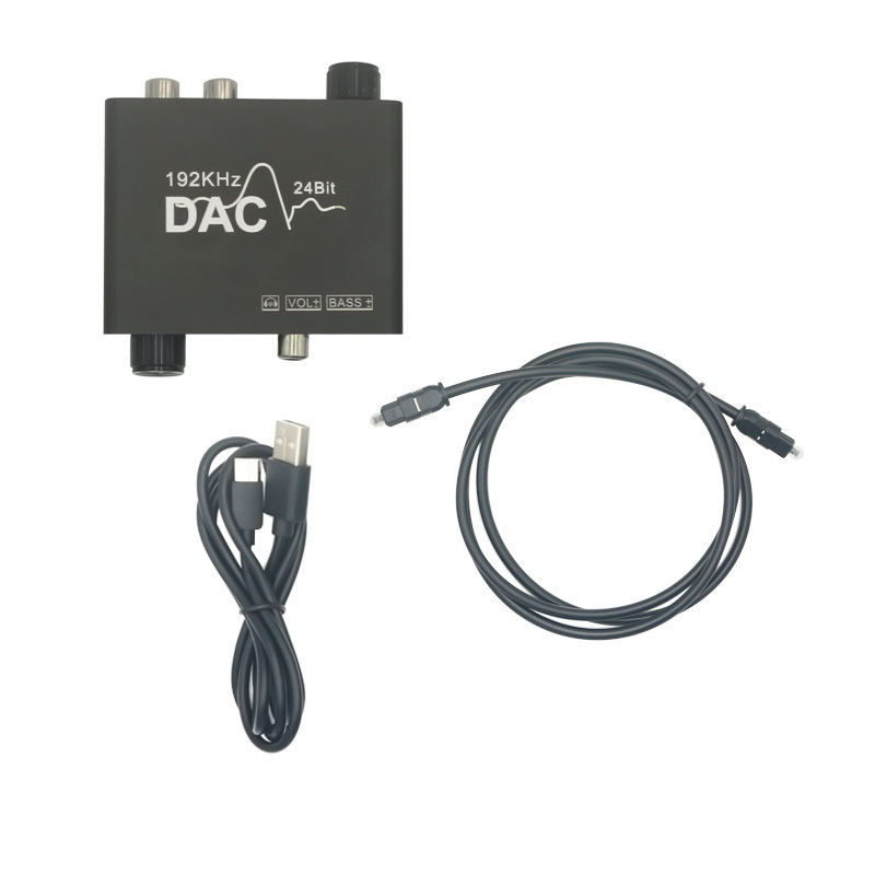 DAC su bosu, 192 kHz, reguliuojamas garso stiprumas, USB maitinimas