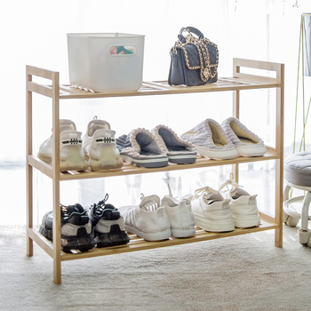 Įėjimo batų laikiklis – bambukas, šiuolaikinis minimalistinis stilius, daugiafunkcinis