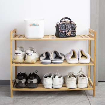 Įėjimo batų laikiklis – bambukas, šiuolaikinis minimalistinis stilius, daugiafunkcinis