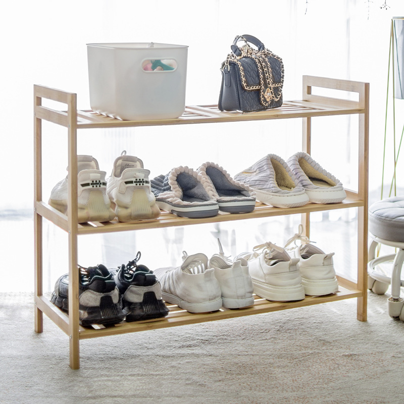 Įėjimo batų laikiklis – bambukas, šiuolaikinis minimalistinis stilius, daugiafunkcinis