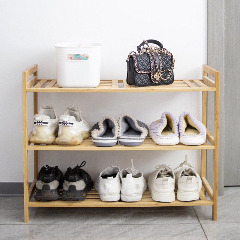 Įėjimo batų laikiklis – bambukas, šiuolaikinis minimalistinis stilius, daugiafunkcinis