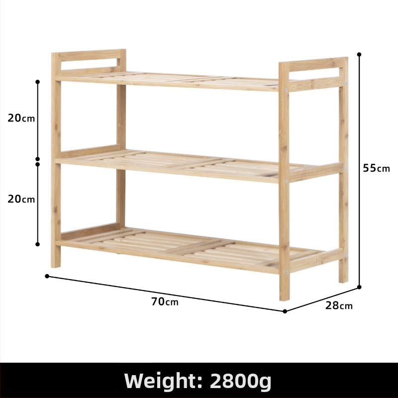 Įėjimo batų laikiklis – bambukas, šiuolaikinis minimalistinis stilius, daugiafunkcinis