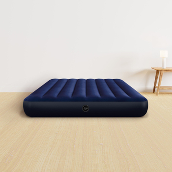 INTEX kettős felfújható ágy flockos felülettel kempingezéshez