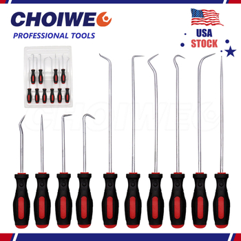 10 kabliukų komplektas automobilių remontui - anglies plienas