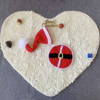 Set tricot pentru fotografii cu nou-născuți, temă Crăciun — material acrilic 80% și amestec de bumbac, tratat moale, unisex, pentru ședințe foto cu bebeluși.