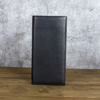 Vyrų odinė piniginė - vertikalus dizainas, pirmojo sluoksnio karvės odos, ultra lengvas, atsparus dėvėjimuisi, keli kortelių skyreliai, miesto paprastumas