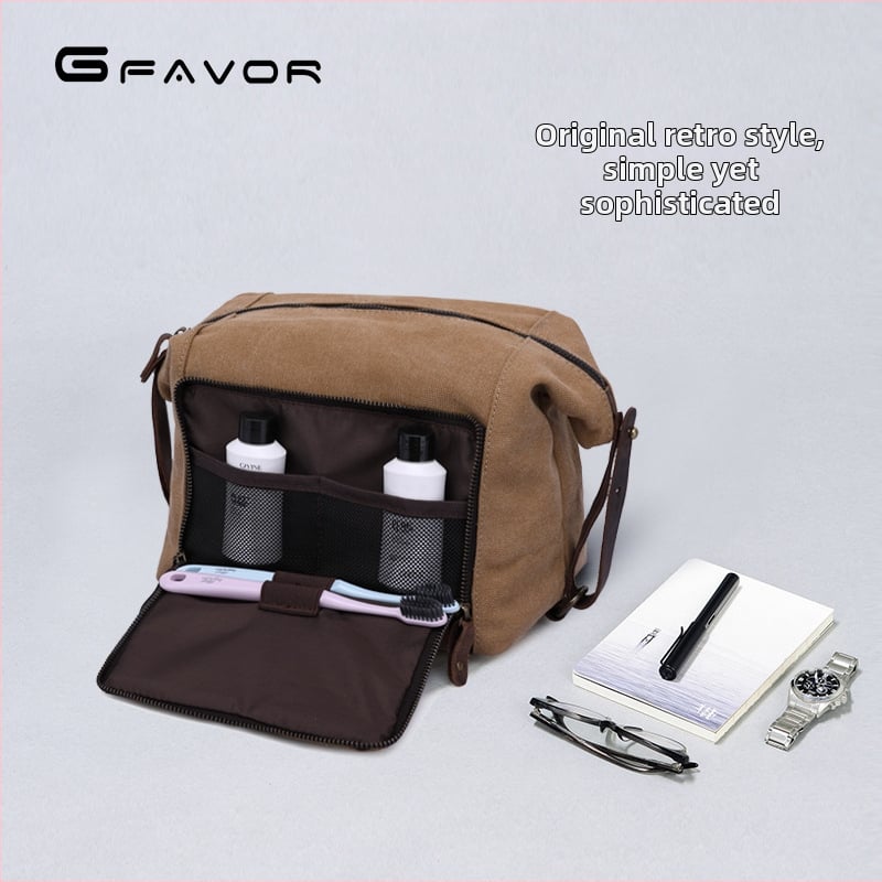 Audinio kosmetinė, retro stilius, didelė talpa iki 20 L, užtrauktukas