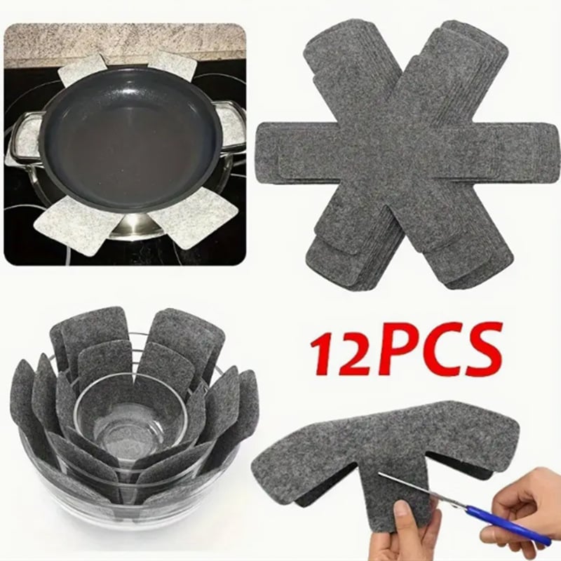 Filco puodų kilimėliai, 12 vnt. komplektas, netaisyklingos formos, neslidu, šilumos izoliacija
