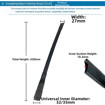 Thought dulkių siurbimo priedas – plokščias antgalis, plastikas, namų naudojimui, suderinamas su išplėstu mažuoju plokščiu antgaliu