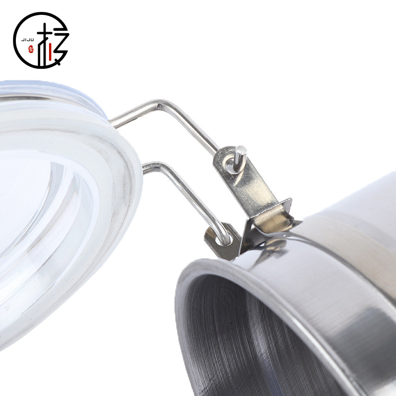 Extreme Gathering Кръгла кутия от неръждаема стомана за поддържане свежестта, капацитет под 300 мл