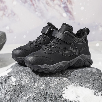 Vaikų žieminiai batai, dirbtinė oda, sportinio stiliaus, amžiaus grupė 4–16 metų