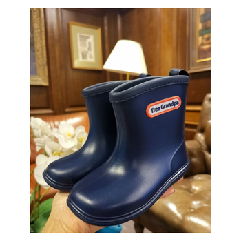 Vaikų lietaus batai su žemu krašteliu ir PU viršutine dalimi, skirti 1–3 metų vaikams