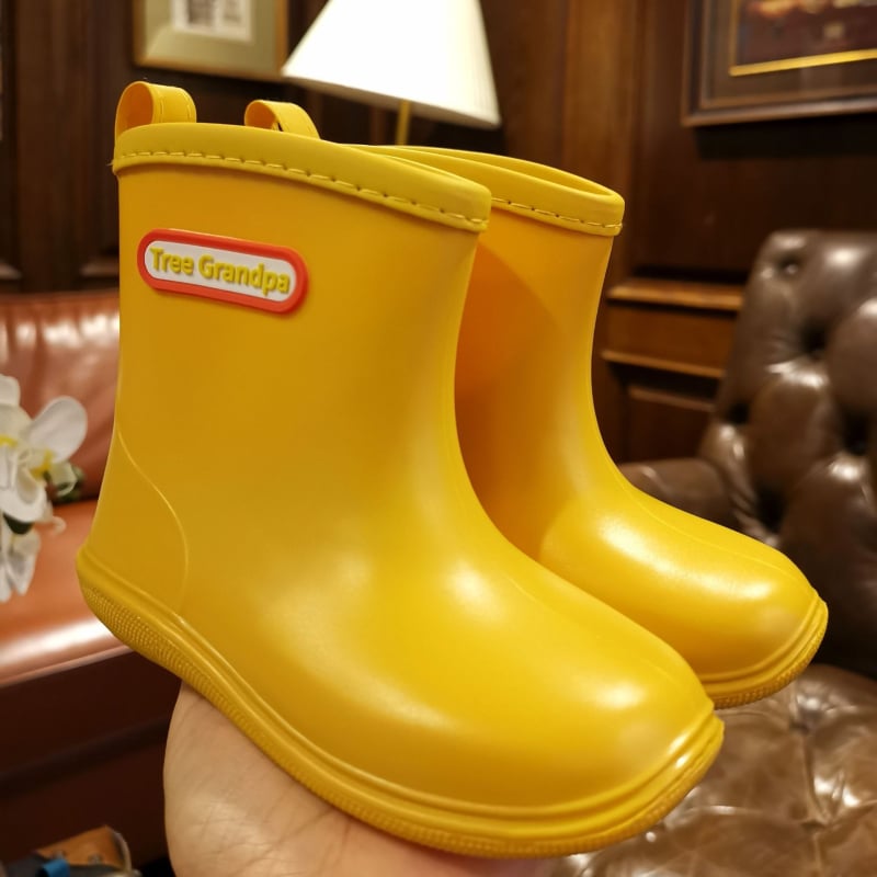 Vaikų lietaus batai su žemu krašteliu ir PU viršutine dalimi, skirti 1–3 metų vaikams