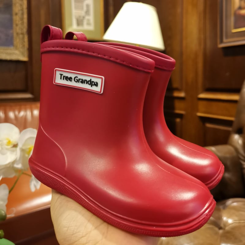 Vaikų lietaus batai su žemu krašteliu ir PU viršutine dalimi, skirti 1–3 metų vaikams