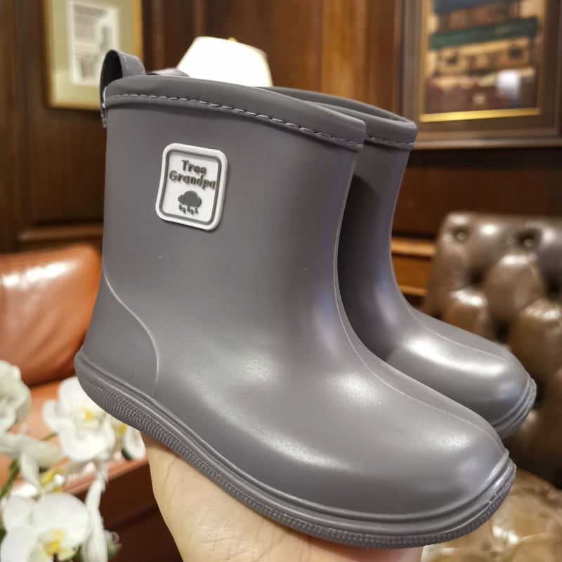 Vaikų lietaus batai su žemu krašteliu ir PU viršutine dalimi, skirti 1–3 metų vaikams