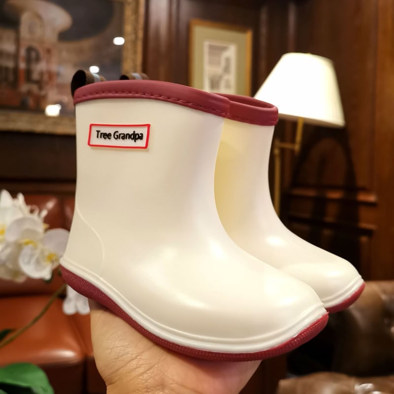 Vaikų lietaus batai su žemu krašteliu ir PU viršutine dalimi, skirti 1–3 metų vaikams