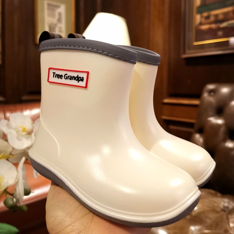 Vaikų lietaus batai su žemu krašteliu ir PU viršutine dalimi, skirti 1–3 metų vaikams