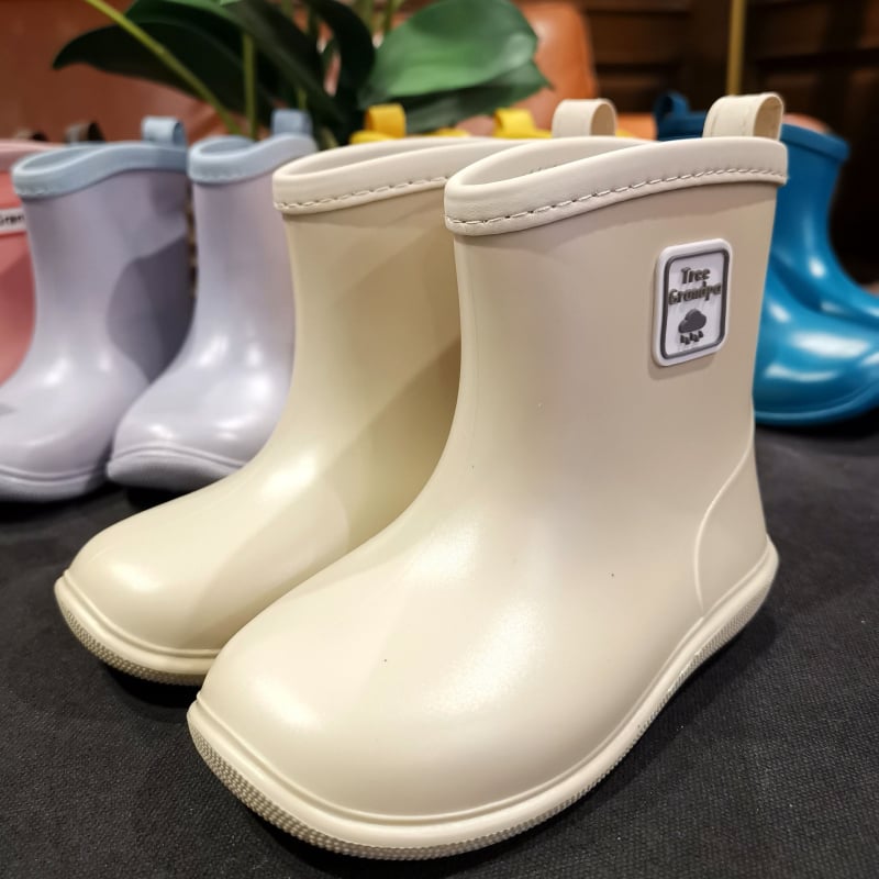 Vaikų lietaus batai su žemu krašteliu ir PU viršutine dalimi, skirti 1–3 metų vaikams