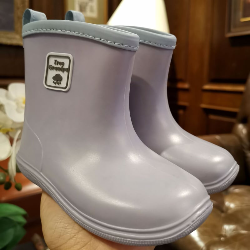 Vaikų lietaus batai su žemu krašteliu ir PU viršutine dalimi, skirti 1–3 metų vaikams