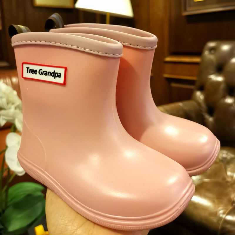 Vaikų lietaus batai su žemu krašteliu ir PU viršutine dalimi, skirti 1–3 metų vaikams