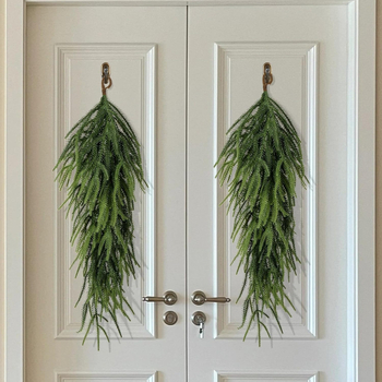 Κρεμαστό διακοσμητικό φυτό τοίχου από ράταν, τεχνητό φυτό • Μάρκα Red garden • Κωδικός Hzy-116 • Σειρά Rattan • Υλικό: πλαστικό λουλούδι